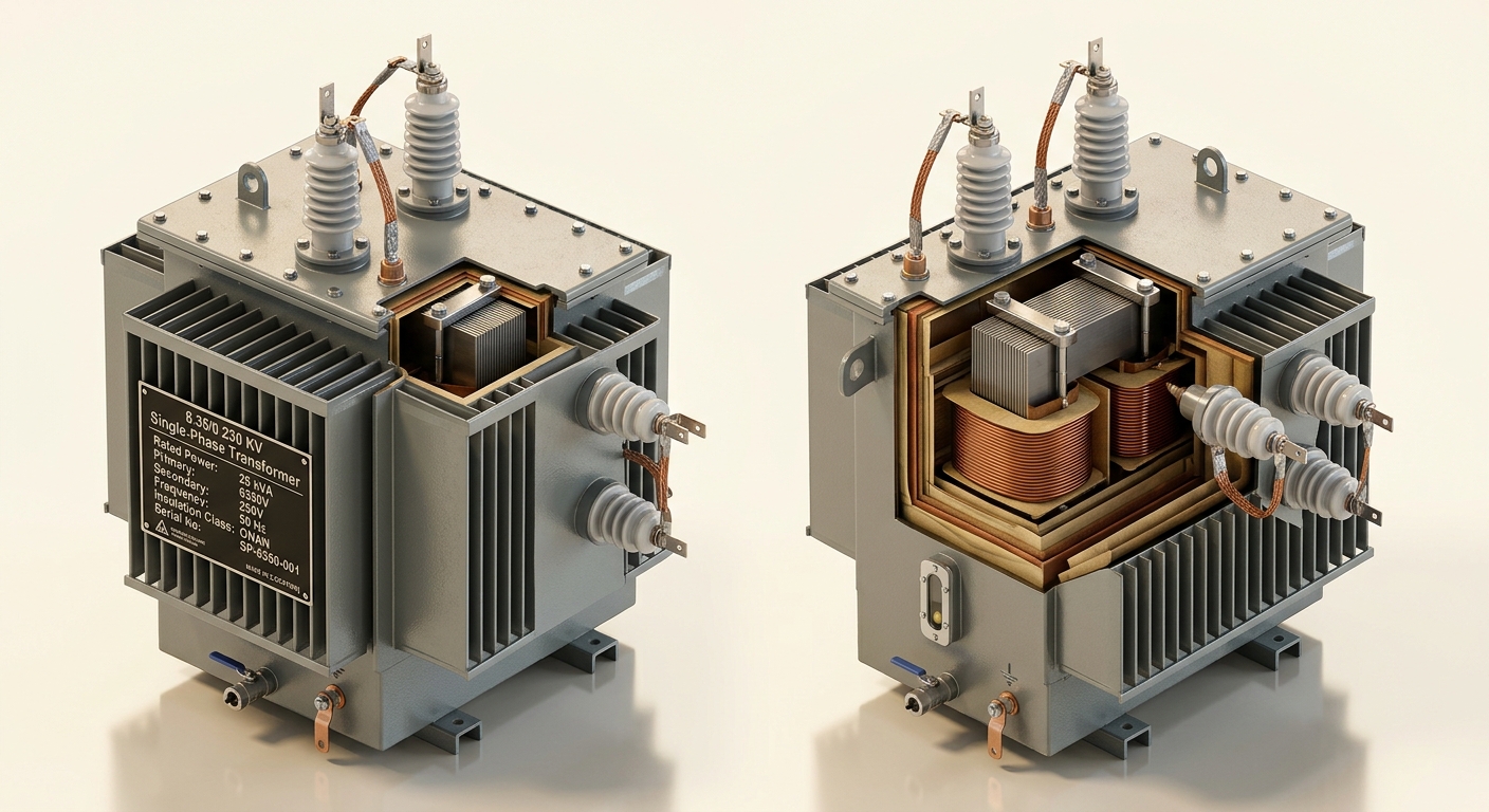 6.35/0.230 KV Single Phase Transformers