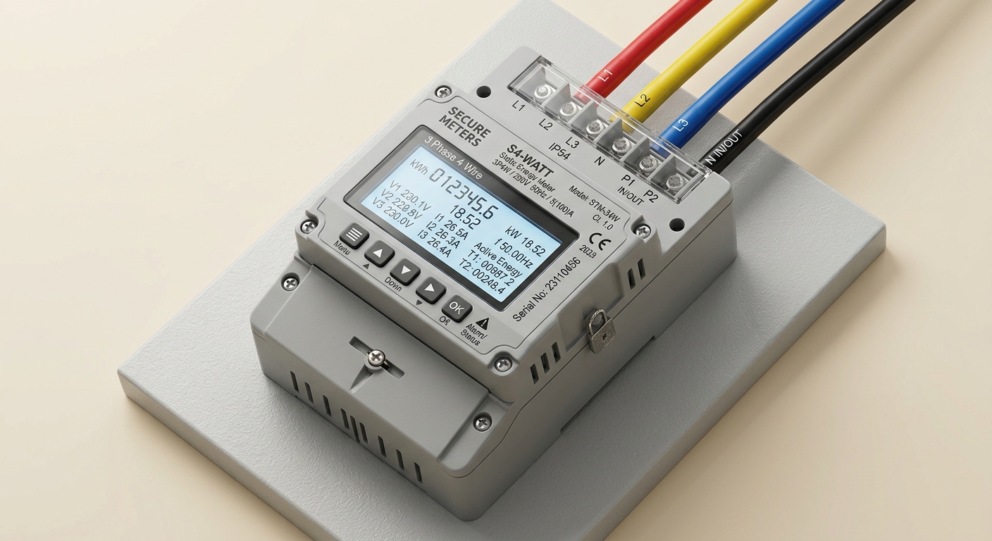 3 PH 4W Static Meter